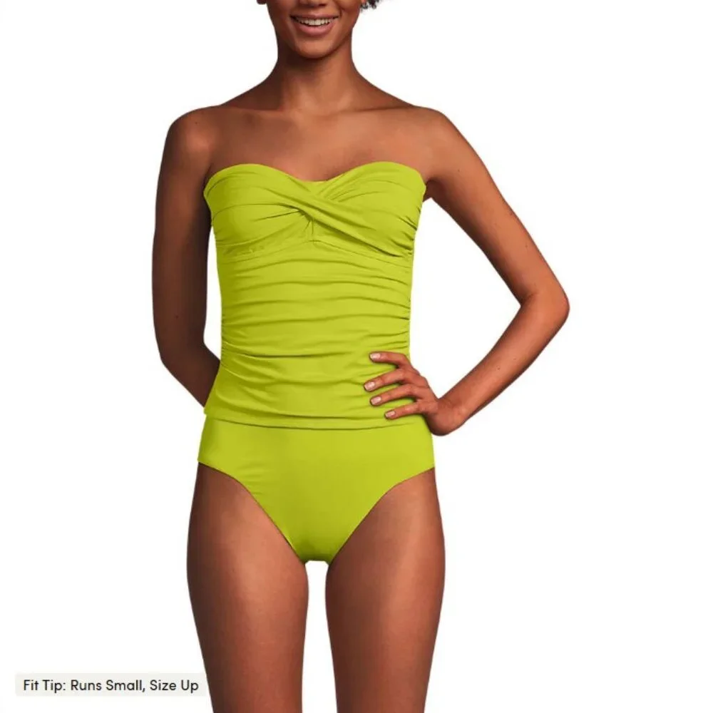 Lands End bandeau tankini